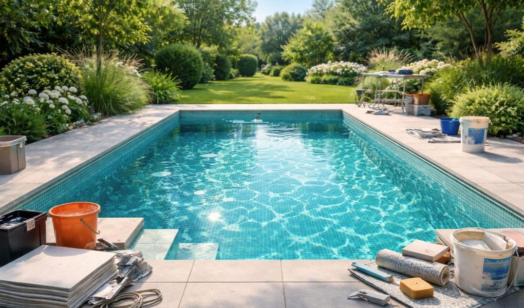 piscine-carrelee-lumiere-jardin-ciel-bleu
