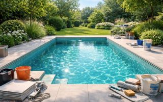 piscine-carrelee-lumiere-jardin-ciel-bleu