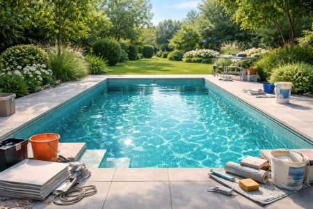 piscine-carrelee-lumiere-jardin-ciel-bleu