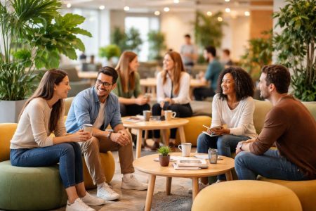 espace-moderne-employes-poufs-plantes