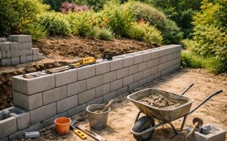 jardin-terrasse-mur-parpaing-outils-maçonnerie