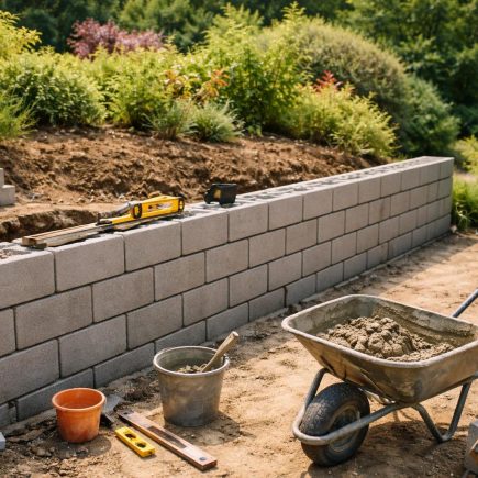 jardin-terrasse-mur-parpaing-outils-maçonnerie