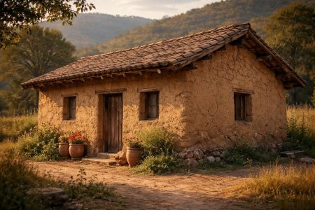maison-pise-campagne-collines-arbres