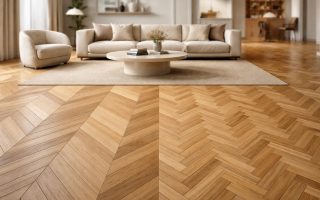 salon-elegant-parquet-chevron-baton-rompu
