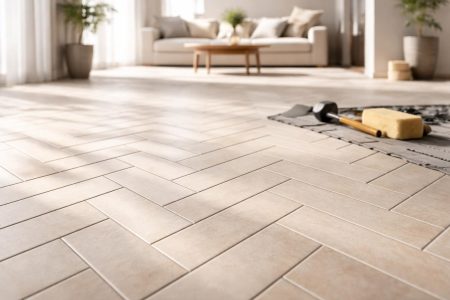 sol-chevrons-lumiere-naturelle-outils