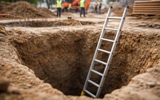 chantier-trou-fondation-travailleurs-echelle