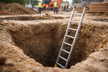chantier-trou-fondation-travailleurs-echelle