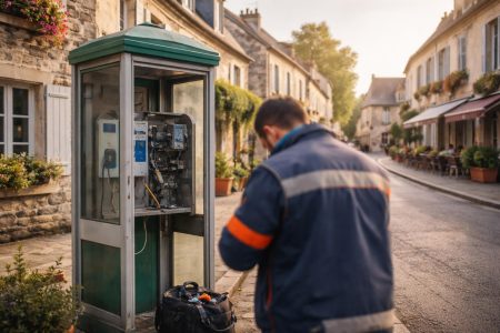 technicien-cabine-telephone-rue-village
