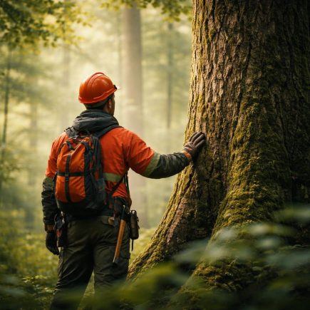 forestier-tenue-arbre-foret-dense